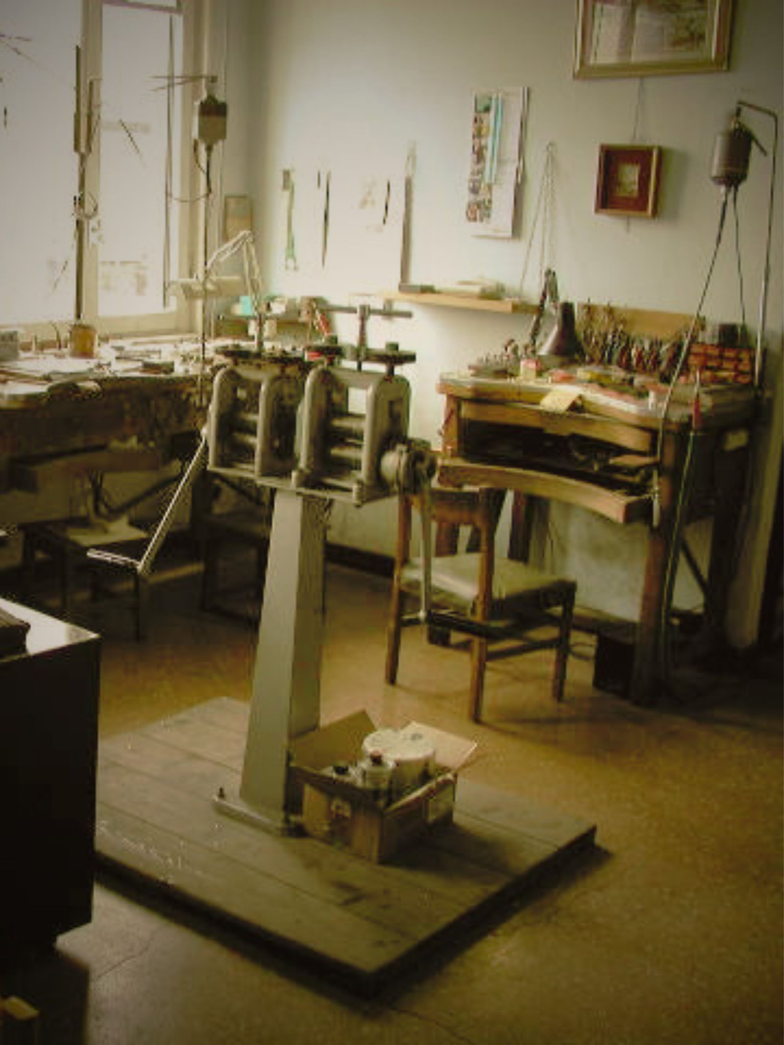 archivio storico, foto del primo laboratorio